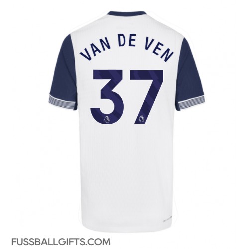 Tottenham Hotspur Micky van de Ven #37 Fußballbekleidung Heimtrikot 2024-25 Kurzarm